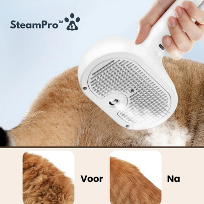 SteamPro™ - Professionele Vachtverzorgings Borstel voor Huisdieren